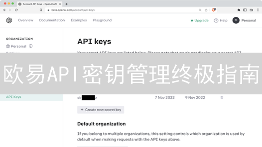 欧易API密钥管理终极指南：告别风险，守护你的币！
